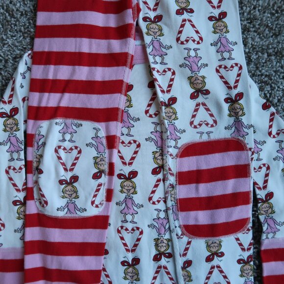 Hanna Andersson Cindy Lou Grinch Pajamas Size 8 Set Christmas - Picture 5 of 6